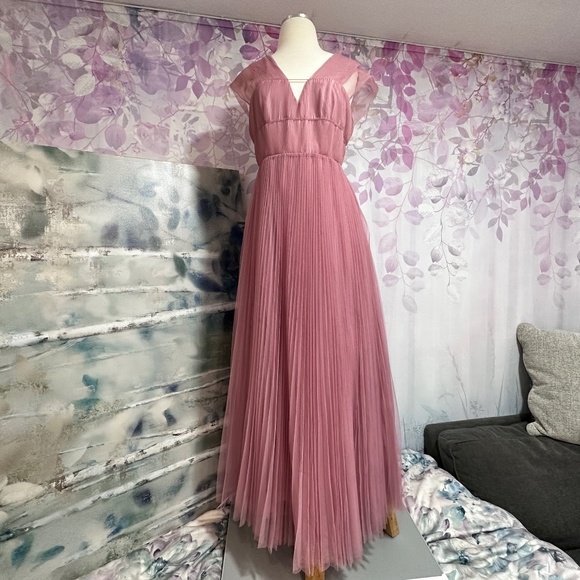 ASOS Dresses & Skirts - ASOS Tulle Maxi Dress Rose Pink Size 6